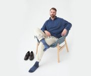 Мужские носки AKAR классические Мульти индиго, джинс BEL-01_IJ